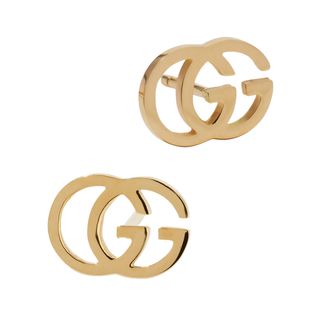Gucci + 18K Gold Running G Stud Earrings