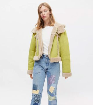 Urban Outfitters + Roselyn Faux Shearling Jacket