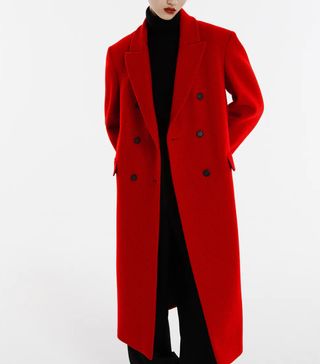 Zara + Wool Blend Menswear Coat