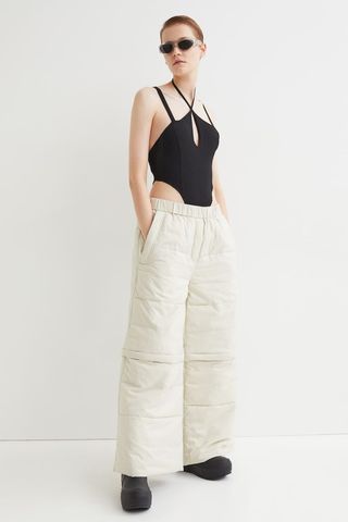 H&M + Padded Recycled Nylon Pants