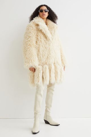 H&M + Oversized Faux Fur Jacket