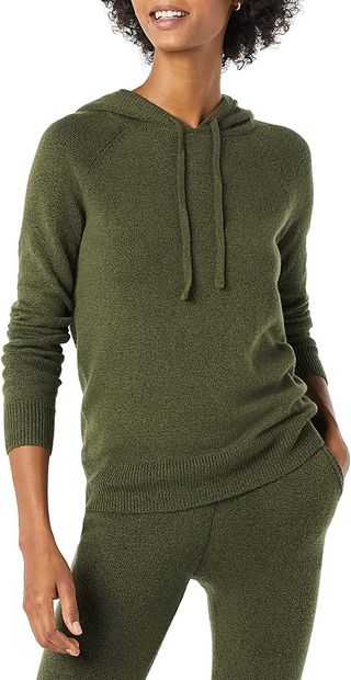 Amazon Essentials + Soft Touch Hooded Pullover Sweater