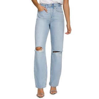 Good American + Good '90s Ripped High Waist Relaxed Jeans