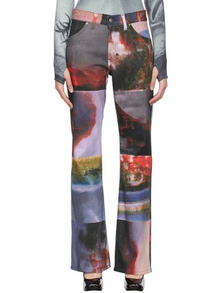 Serapis + Multicolor Nebula Print Jeans