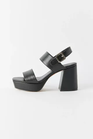 Urban Outfitters + Rachel Faux Leather Strappy Platform Heel