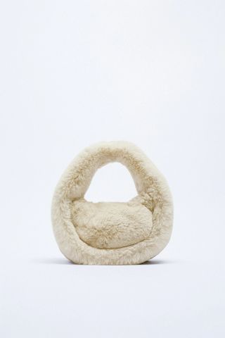 Zara + Faux Fur Handbag