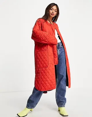 French Connection + Aris Quilted Reversable Coat