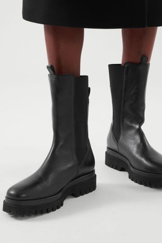 COS + Chunky Leather Boots