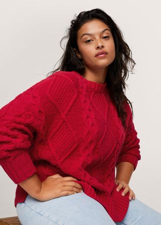 Mango + Braided Cotton Sweater