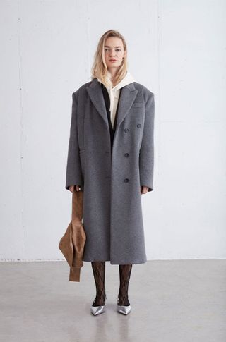 Oak + Fort + Oversize Wool Blend Coat