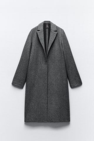 Zara + Felt Textured Coat