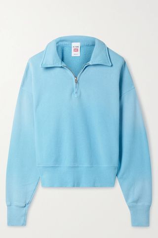 Re/Done + + Hanes '70s Cotton-Jersey Sweatshirt
