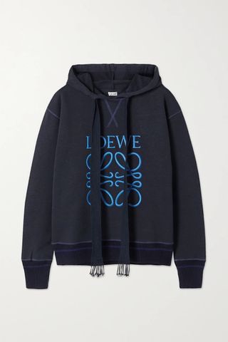 Loewe + Embroidered Cotton-Jersey Hoodie