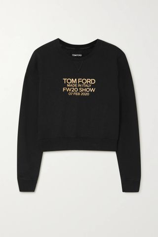 Tom Ford + Printed Cotton-Jersey Sweatshirt