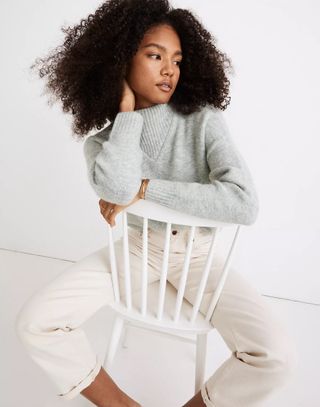 Madewell + Dillon Mockneck Pullover Sweater