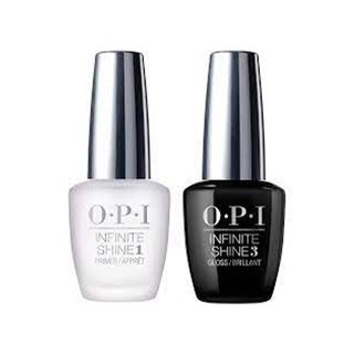 OPI + Infinite Shine Long Wear Nail Polish Base Coat 
Top Coat Duo