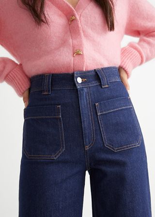 & Other Stories + Flared Patch Pocket Jeans