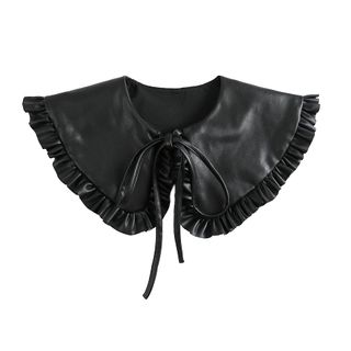 Ying Ying Chic + Leather Faux Collar