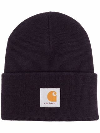 Carhartt + Watch Hat Logo-Patch Beanie