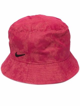 Nike + Swoosh Logo-Detail Bucket Hat