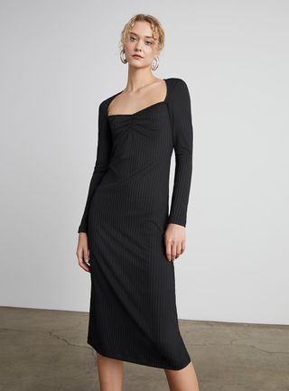 Who What Wear Collection + Bari Ribbed Midi Dress