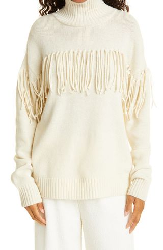 Jason Wu Collection + Fringe Merino Wool Sweater