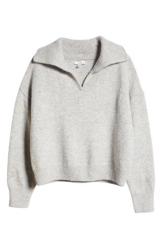 Topshop + Relaxed Collar Sweater