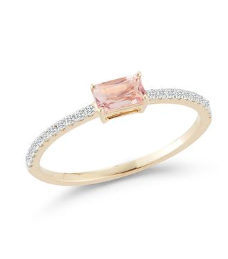 Mateo + Emerald Cut Morganite Ring