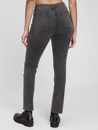 Gap + High Rise Classic Straight Jeans With Washwell