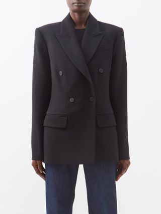 Raey + Double-Breasted Wool Suit Jacket