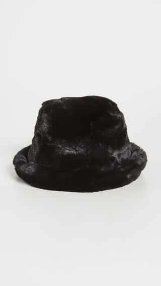 Adrienne Landau + Faux Fur Bucket Hat