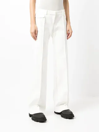 Dion Lee + Low-Rise Straight-Leg Trousers