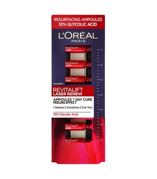 L'Oréal Paris + Revitalift Laser Ampoules 10% Glycolic Acid Peel