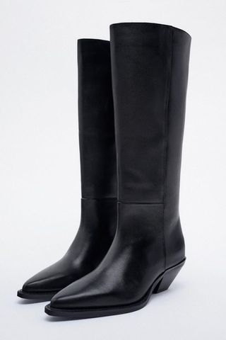 Zara + Minimalist Cowboy Boots