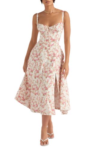 House of CB + Carmen Floral Bustier Sundress