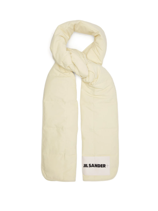 Jill Sander + Logo-Patch Quilted Down Scarf