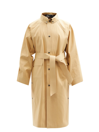Kassl Editions + Belted Cotton-Blend Canvas Trench Coat