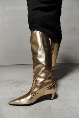 Zara + Golden Leather Boots