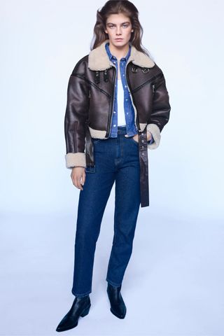 Zara + Double-Faced Jacket