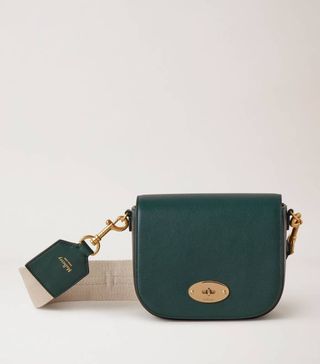 Mulberry + Small Darley Satchel Mulberry Green Silky Calf