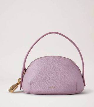 Mulberry + Mini Pouch with Handle Lilac Blossom Heavy Grain