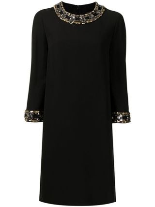 Gucci + Pre-Owned Bead-Embellished Shift-Dress