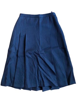 Celine + Wool Midi Skirt