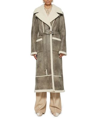 A.L.C. + Briar Faux-Leather Longline Coat