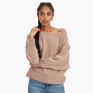 Naadam + Cashmere Oversized Boatneck Sweater