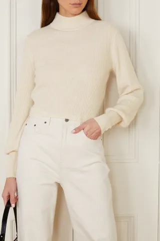 Reformation + Kieran Ribbed Recycled Cashmere-Blend Sweater
