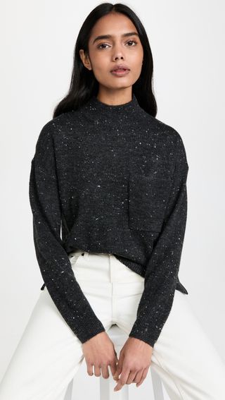 Madewell + Donegal Redmond Mockneck Pocket Sweater