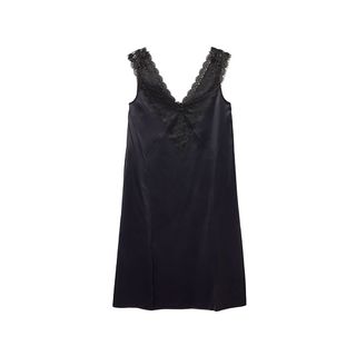 COS + Lace V-Neck Midi Slip Dress