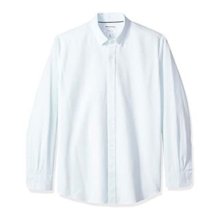 Amazon Essentials + Regular-Fit Long-Sleeve Pocket Oxford Shirt