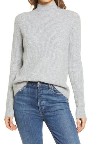 Halogen + Mock Neck Sweater